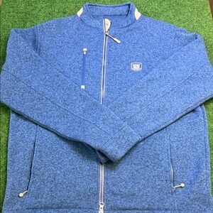 Peter Millar Full Zip Jacket (Royal-ish Blue / Size Large)